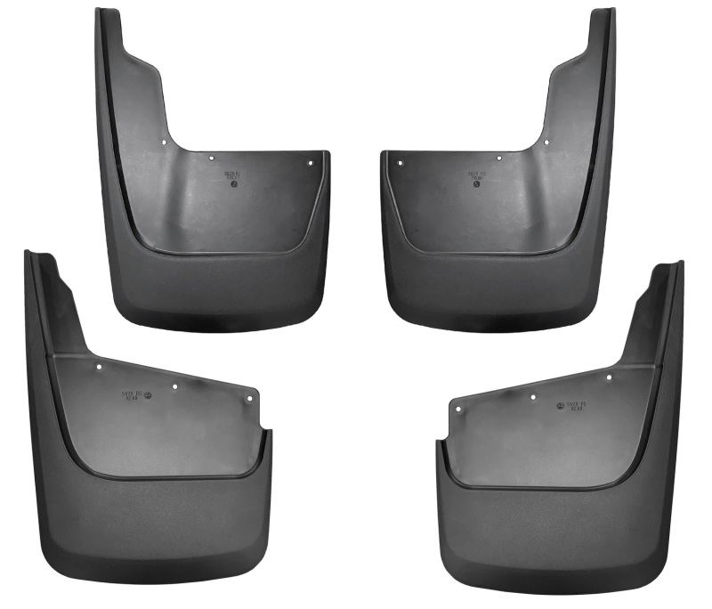 Chevrolet Silverado Mud Guards - Front + Rear - Husky Liners - Custom Contoured - Black - `20-`23 Chevrolet Silverado Mud Guards - Front + Rear - Husky Liners - Custom Contoured - Black - `20-`23